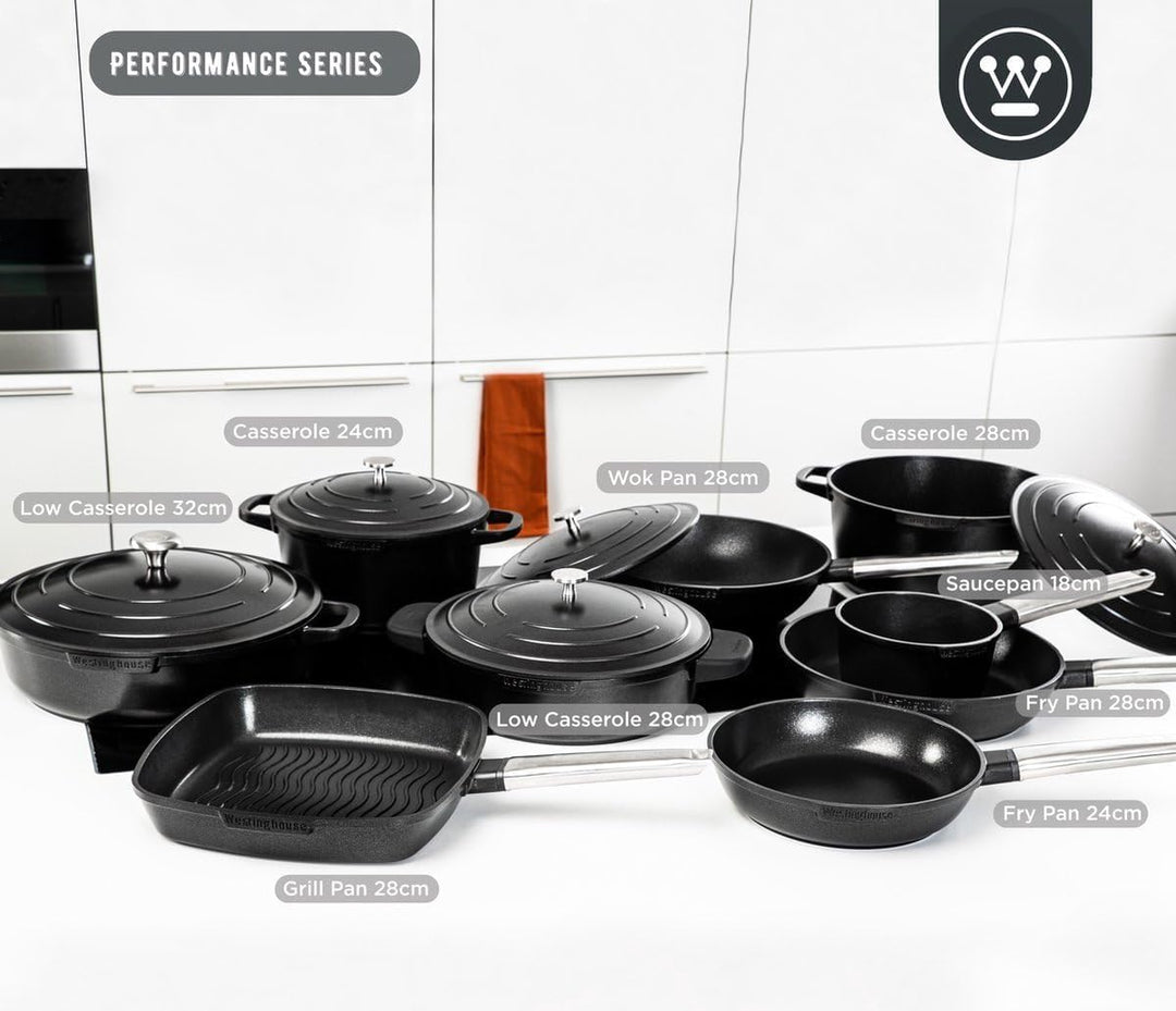 Westinghouse PERFORMANCE SERIES Kochtopf gross, 24cm grosser Kochtopf für Induktion & alle Herdarten