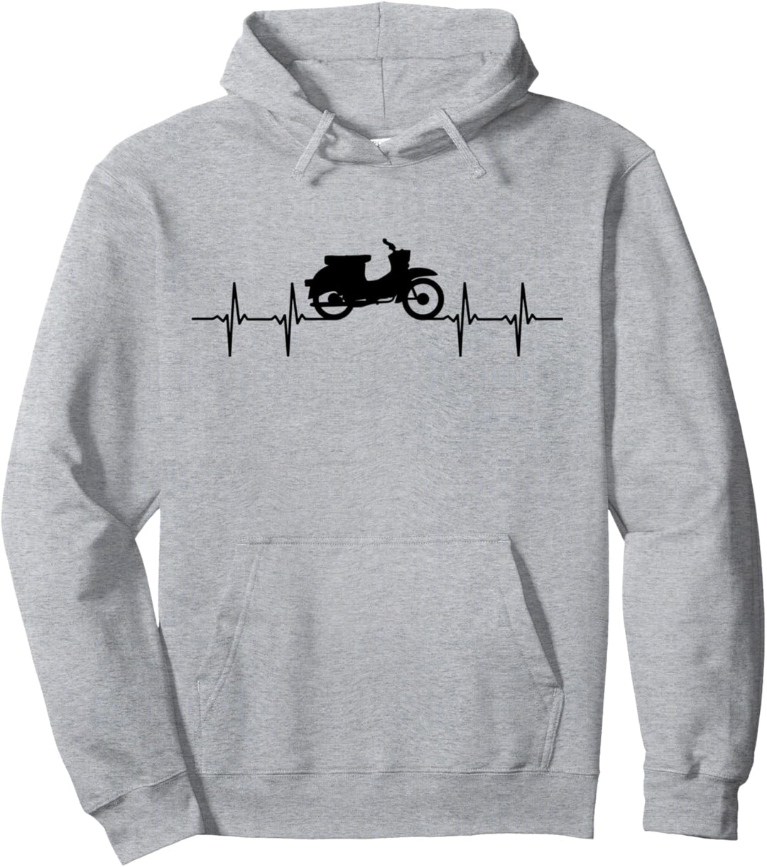 Schwalbe Zweitakt DDR Osten Suhl Motorrad KR51 Herzschlag Pullover Hoodie