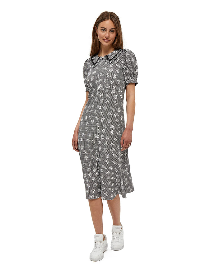 Desires Damen Helen Dress Kleid XS 9000p Black Print, XS 9000p Black Print