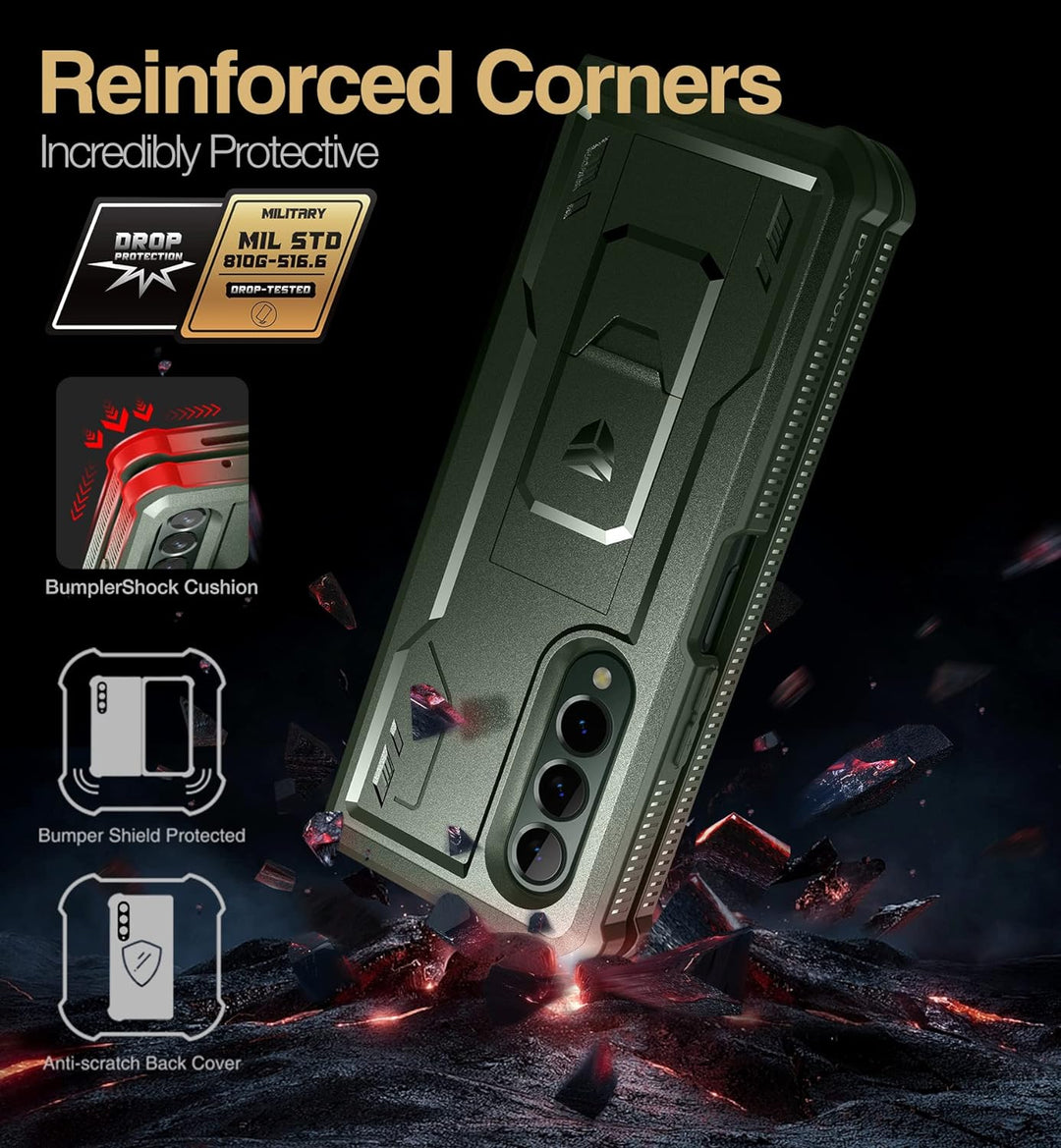 Dexnor für Samsung Galaxy Z Fold 3 5G (2021) Hülle, Full-Body Dual Layer Rugged Case mit eingebautem