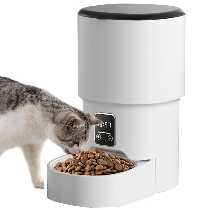 4L Trockenfutterautomat für Katzen & kleine Hunde, programmierbarer Futterspender mit Zeitschaltuhr