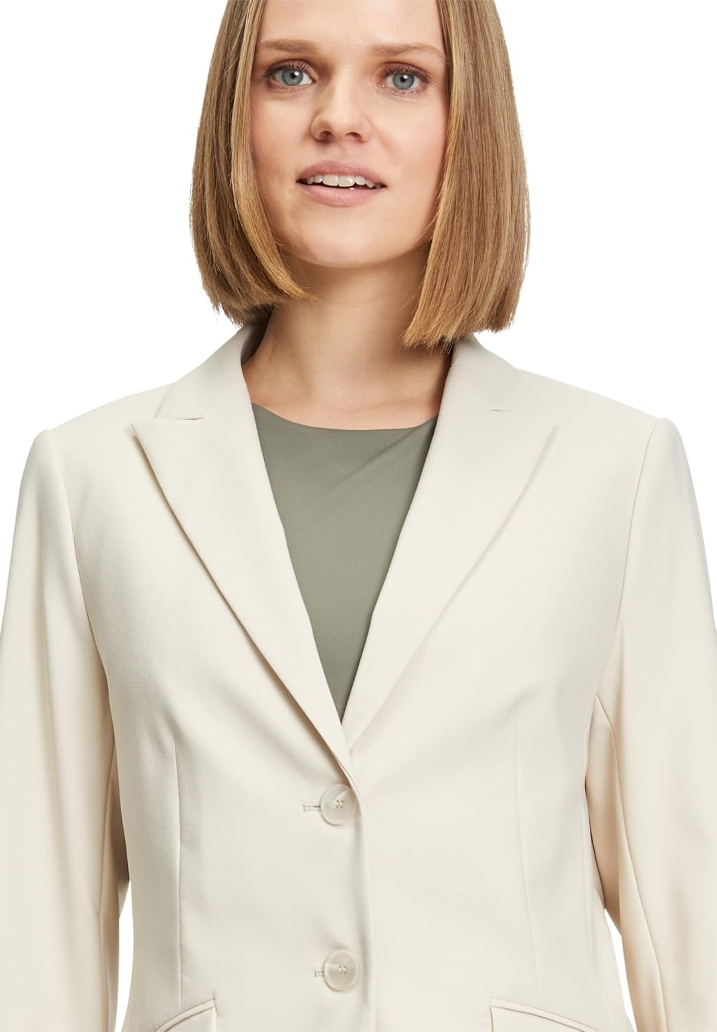 Betty Barclay Damen Blazer-Jacke Langarm 36 Pastel Sand, 36 Pastel Sand