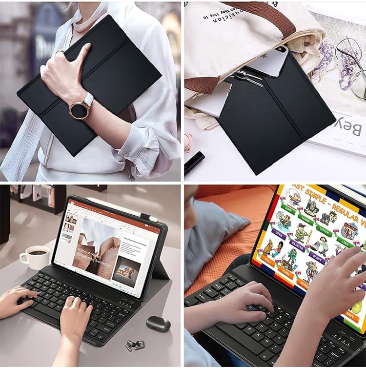 Tastatur hülle für Lenovo Tab M10 HD (2nd Gen) 10.1" Hülle mit Tastatur magnetische Cover abnehmbare