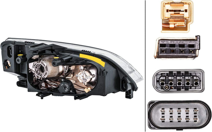 HELLA 1EL 270 600-371 Bi-Xenon/Halogen-Hauptscheinwerfer - links - für u.a. Ford Focus C-Max (Dm2) L