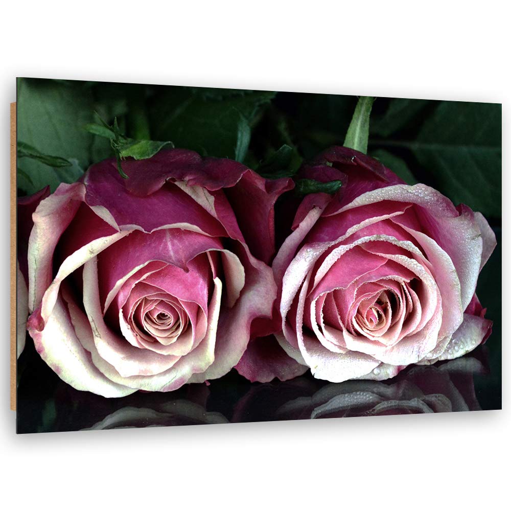 Wandbild XXL Rose Deko Kunst Bilder Blume Violett 120x80 cm M14567 120x80 cm, M14567 120x80 cm