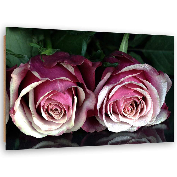 Wandbild XXL Rose Deko Kunst Bilder Blume Violett 120x80 cm M14567 120x80 cm, M14567 120x80 cm