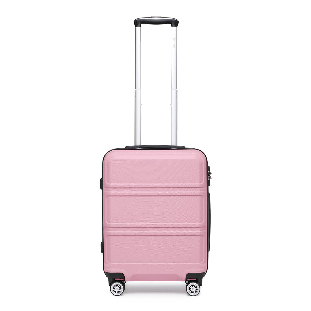 KONO Koffer Hartschale Handgepäck Trolley 55x40x22cm Zwillingsrollen Reisekoffer mit TSA Schloss, 38