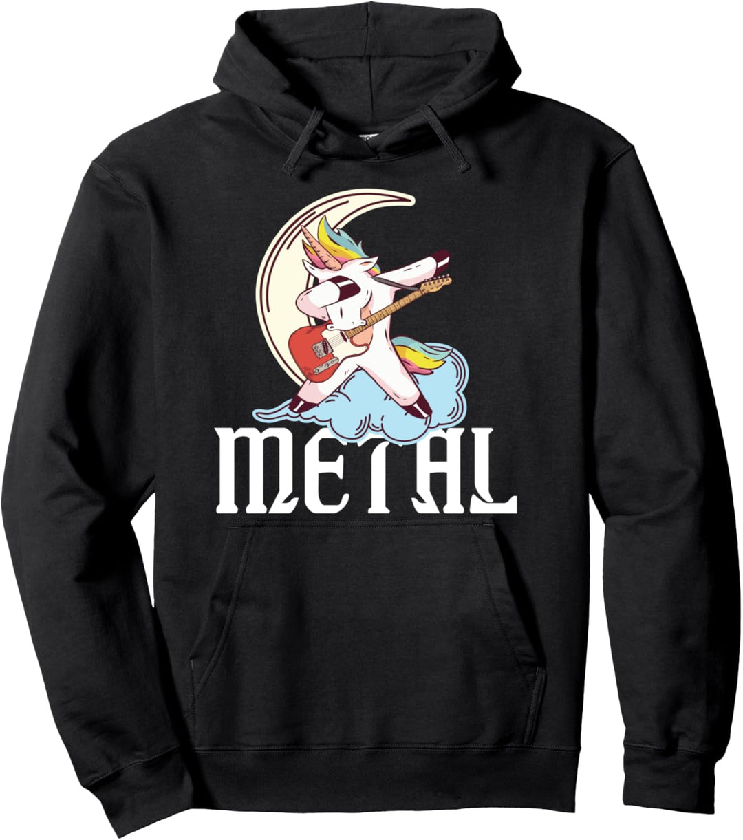 Heavy Rock Musik Metal - Einhorn Metal Pullover Hoodie