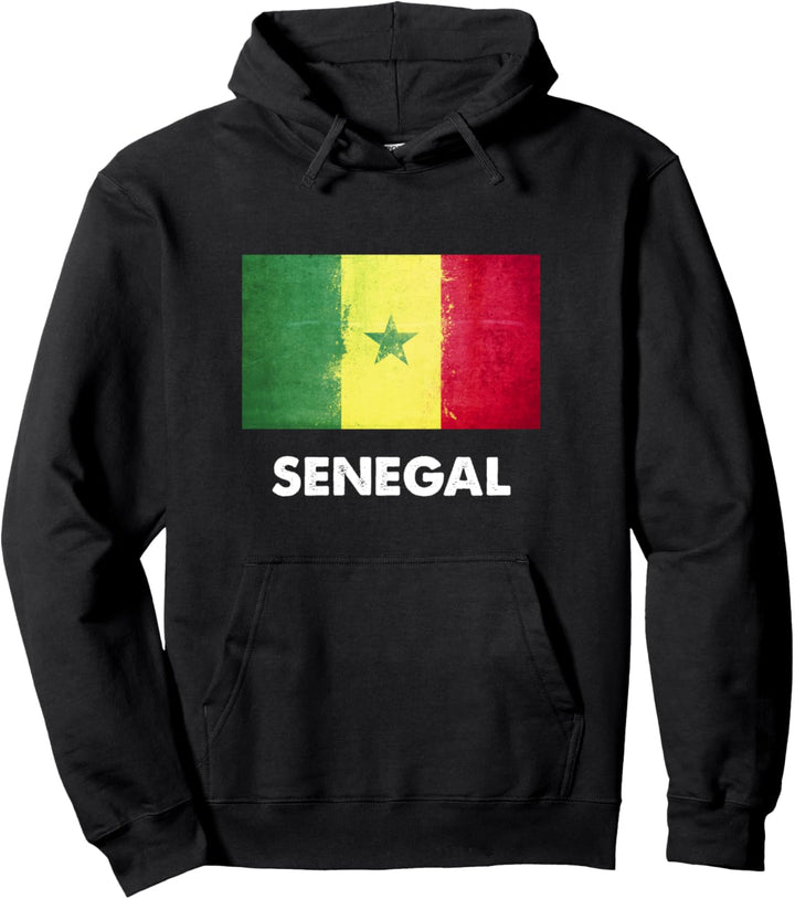 Senegal Senegal-Flagge Pullover Hoodie
