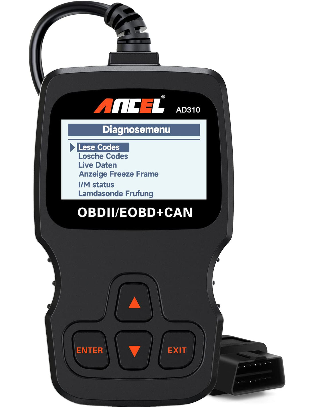 ANCEL AD310 OBD2 Diagnosegerät Auto, Auslesegerät Auto OBD-II Diagnosewerkzeuge Motor Fehlercodelese