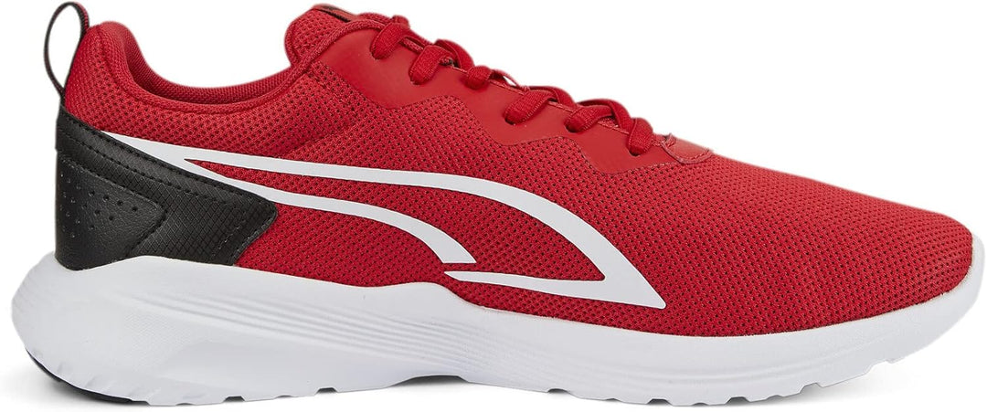 PUMA All-Day Active┃Sportschuhe Unisex 43 EU High Risk Red Puma White Puma Black, 43 EU High Risk Re