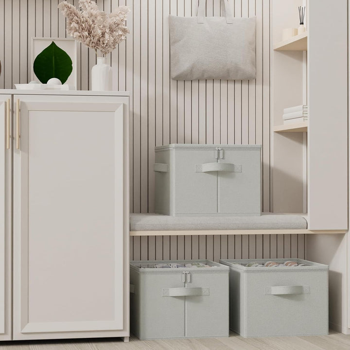 Schuhorganizer für Closet, Passt 12 Paare, Grosse Schuhschrank, Schuhbox mit Durchsichtigem Deckel,