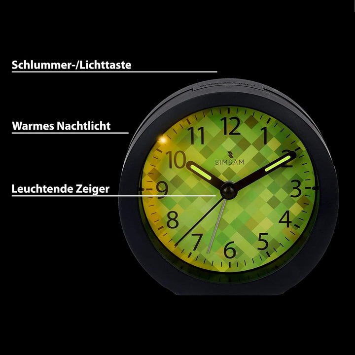 Wecker Kinder Jungen, Kinderwecker Jungen Ohne Ticken für Schulanfänger, Einschulung Kinder Wecker f