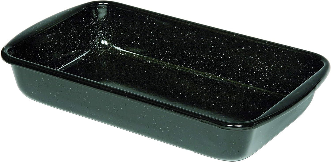 Riess, 0402-022, Bratrohrpfanne hoch 33/42, CLASSIC - BACK- UND BRATFORM, Höhe 7,0 cm, Emaille, schw