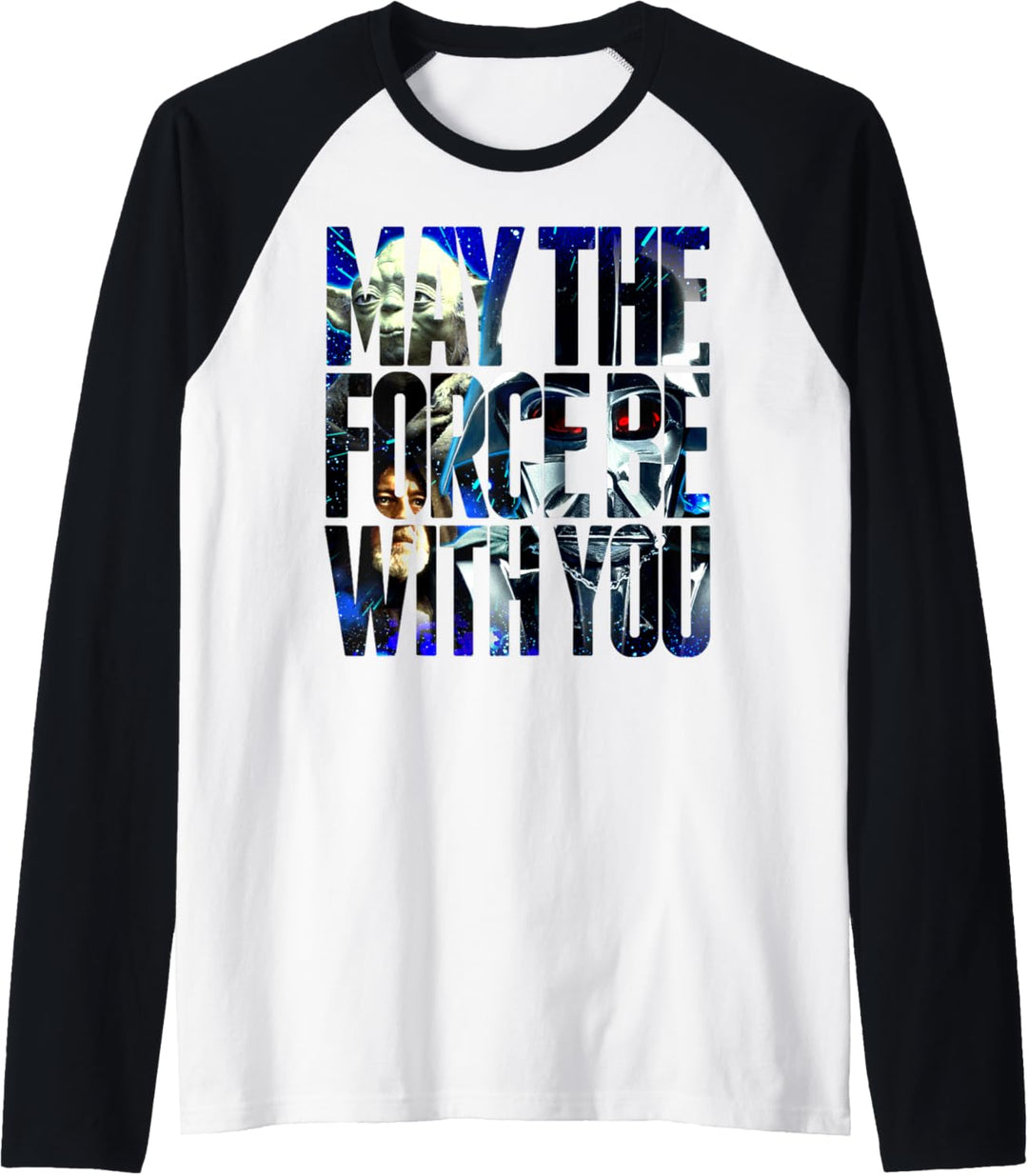 Star Wars May The Force Be With You Photo Fill Raglan