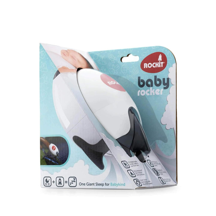Rockit Kinderwagenschaukler - Baby Rocker Rakete (Batterie 4xAA) stufenlos verstellbarer &amp; ultraleis
