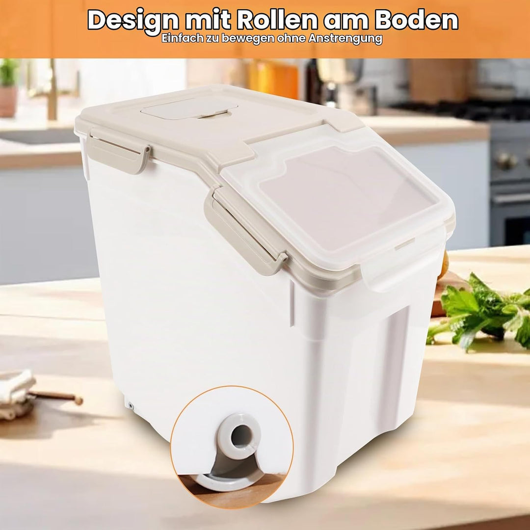 Frischhaltedosen mit Grossem Fassungsvermögen, Luftdicht, Trocken, Wasserdicht, mit Messbecher für R