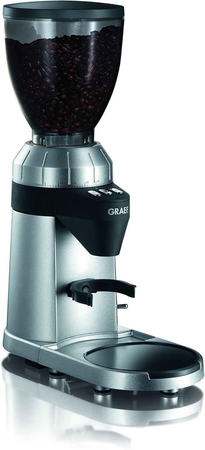 GRAEF Kaffeemühle CM900, Automatische Portionierung auf Knopfdruck frei programmierbar, 40 Mahlgrade