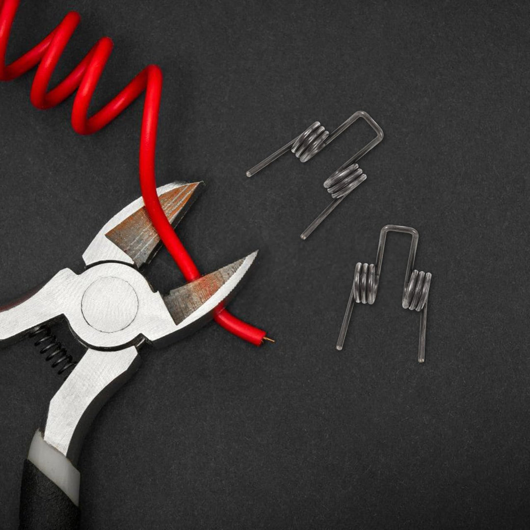 Angoily 2 Stück Edelstahl Torsionsfeder FüR Elektriker Reparatur Metallfedern Doppel-Torsionsfeder V