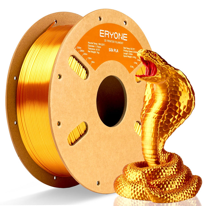 ERYONE Seiden PLA Filament 1.75mm, PLA Seiden Filament für 3D Drucker, 1.75mm +/- 0,03 mm, 1kg /Spul