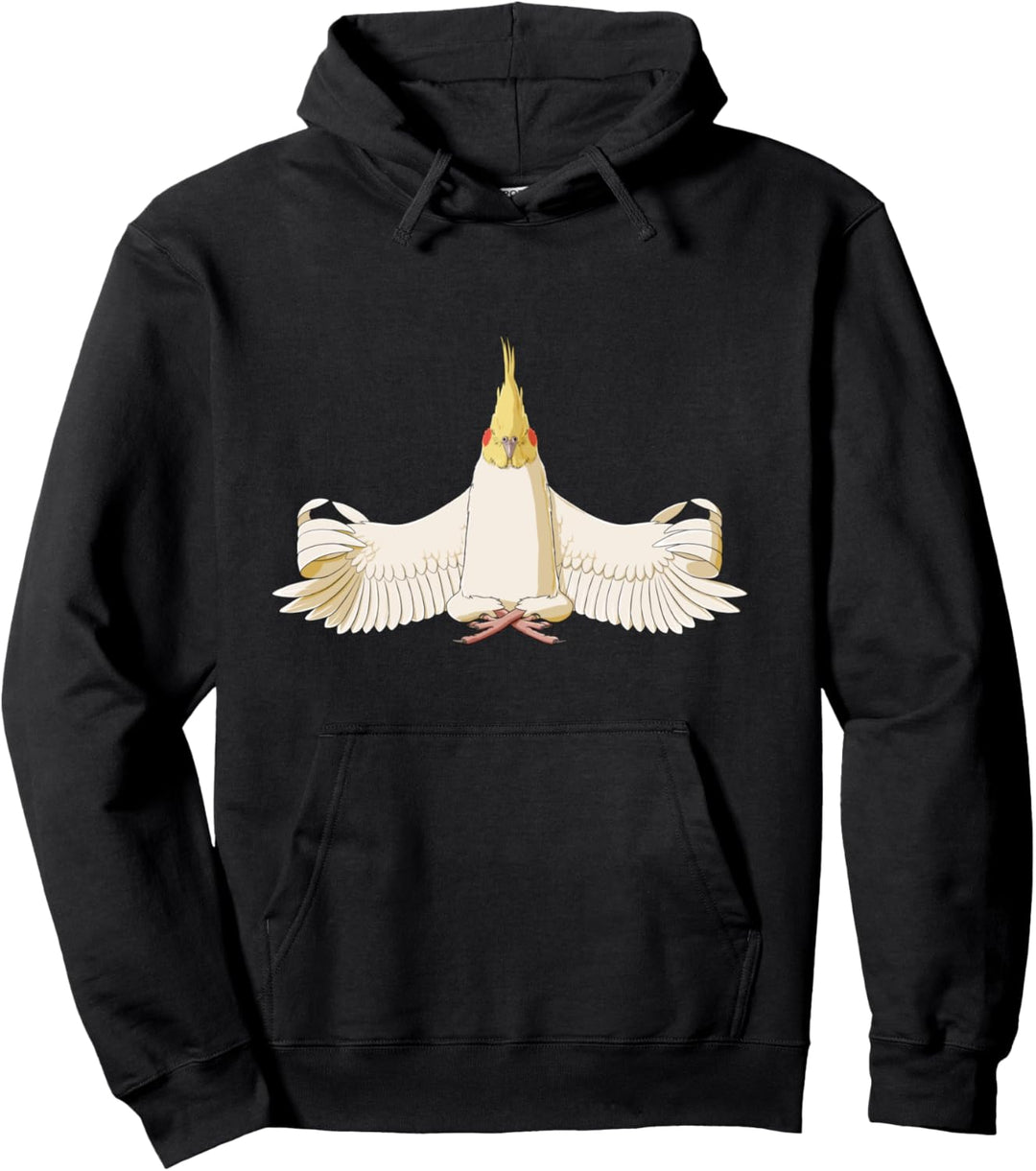 Meditierender Vogel Nymphensittich Pullover Hoodie