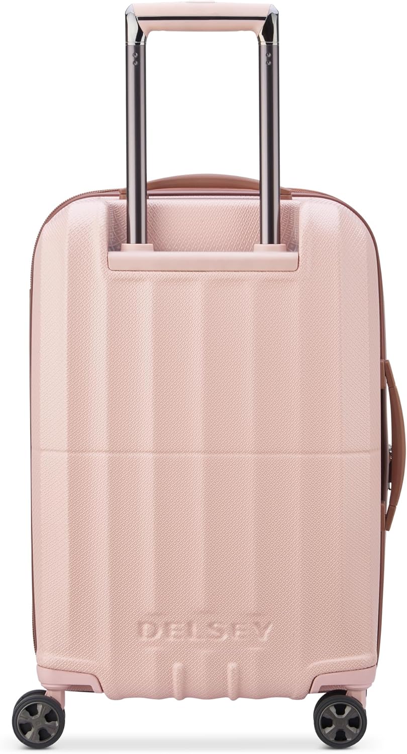 DELSEY Paris St. Tropez Hardside Erweiterbares Gepäck mit Spinner-Rädern, Rose, Carry-on 21 Inch, St