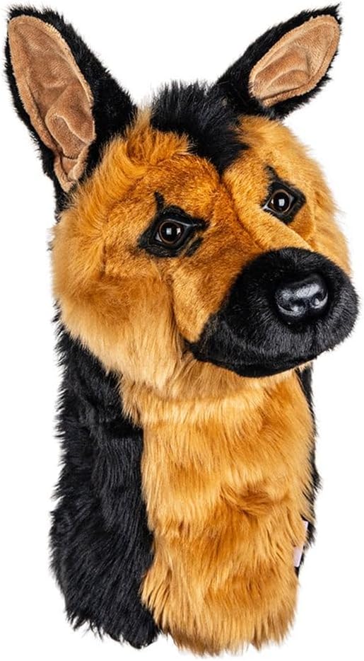 Daphnes Schlägerhauben aus der Serie Cats & Dogs Braun, Schwarz, Braun, Weiß mit Tiermotiv