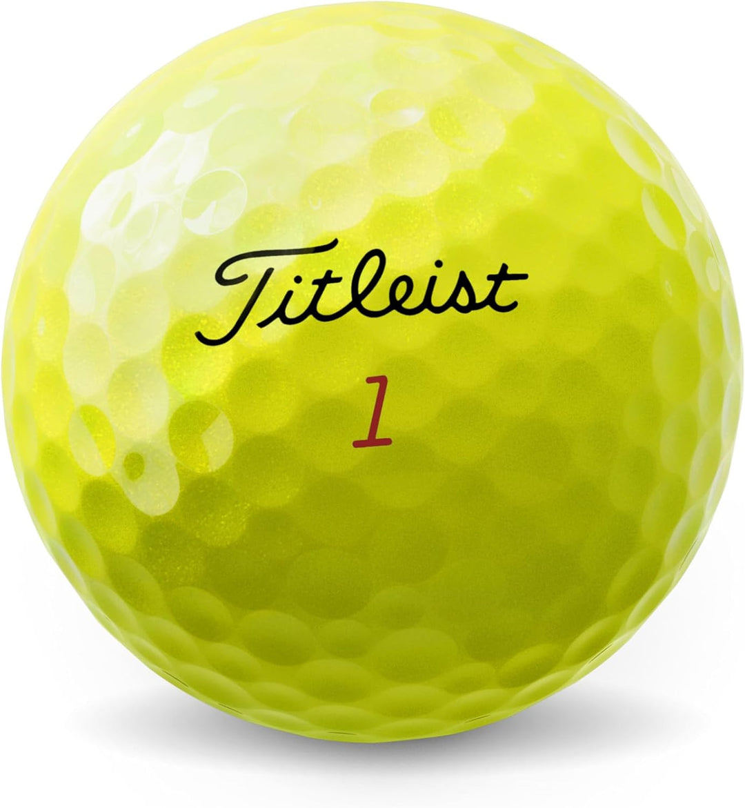 Titleist Pro V1x Golfbälle (EIN Dutzend) Niedrige Ziffern gelb, Niedrige Ziffern gelb