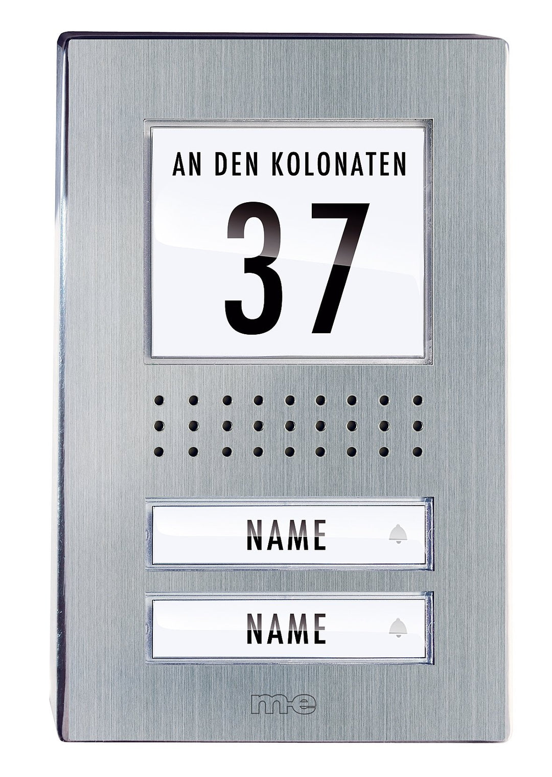 m-e modern-electronics ADV-120.1 EG Tuersprechanlage Kabelgebunden Ausseneinheit 2 Familienhaus Edel