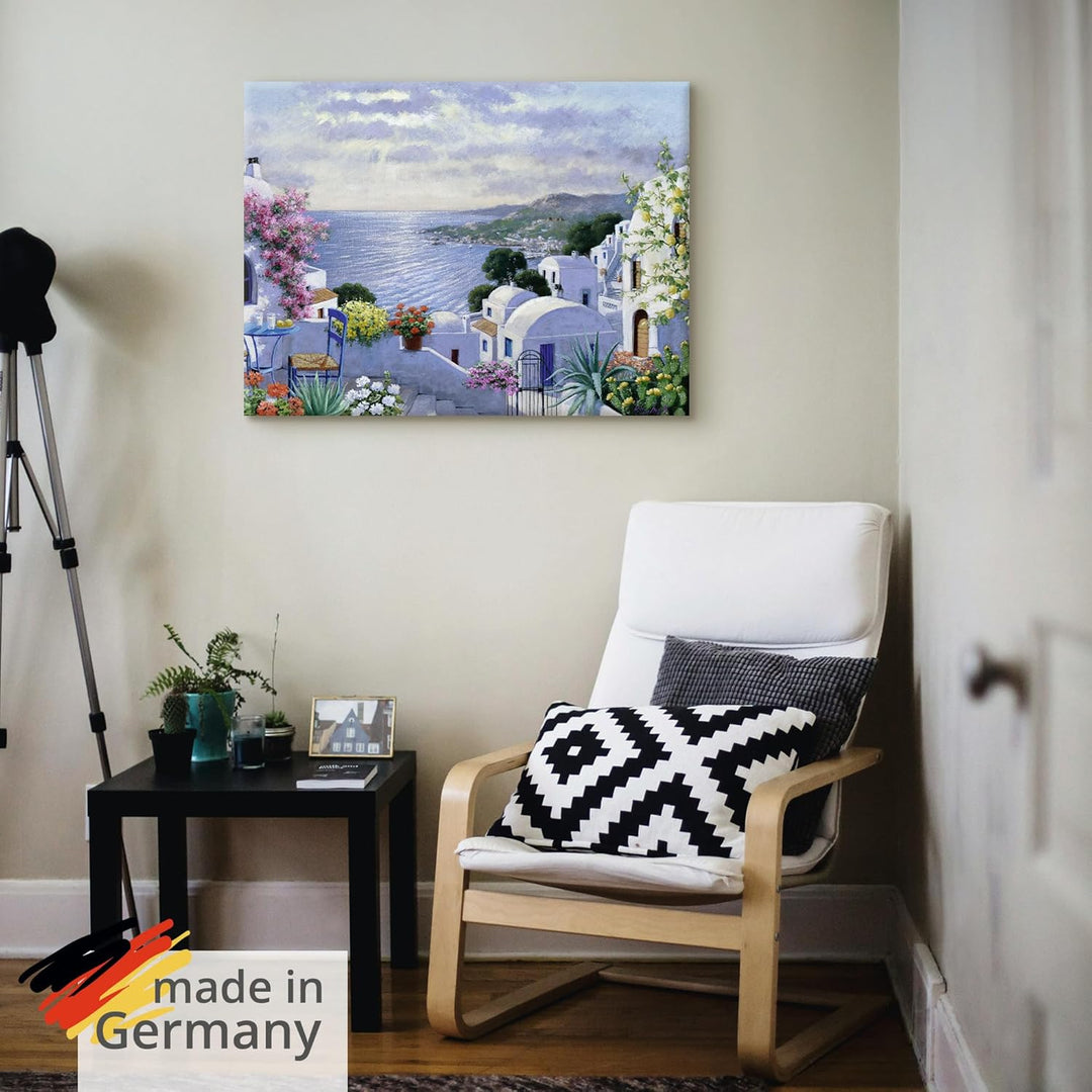 ARTland Leinwandbilder Wandbild Bild auf Leinwand 60 x 45 cm Landschaften Gewässer Malerei Bunt Funk