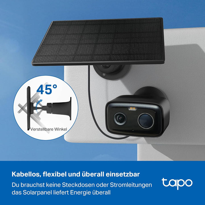 Tapo C401 KIT Solar Überwachungskamera für aussen, 1080p, 180-Tage-Akku, Kabellos, Farbnachtsicht, 2