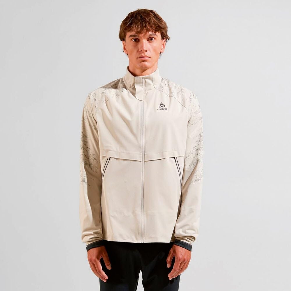 Odlo Herren Zeroweight Pro Warm Reflect Jacke Softshelljacke Outdoorjacke S silver cloud, S silver c