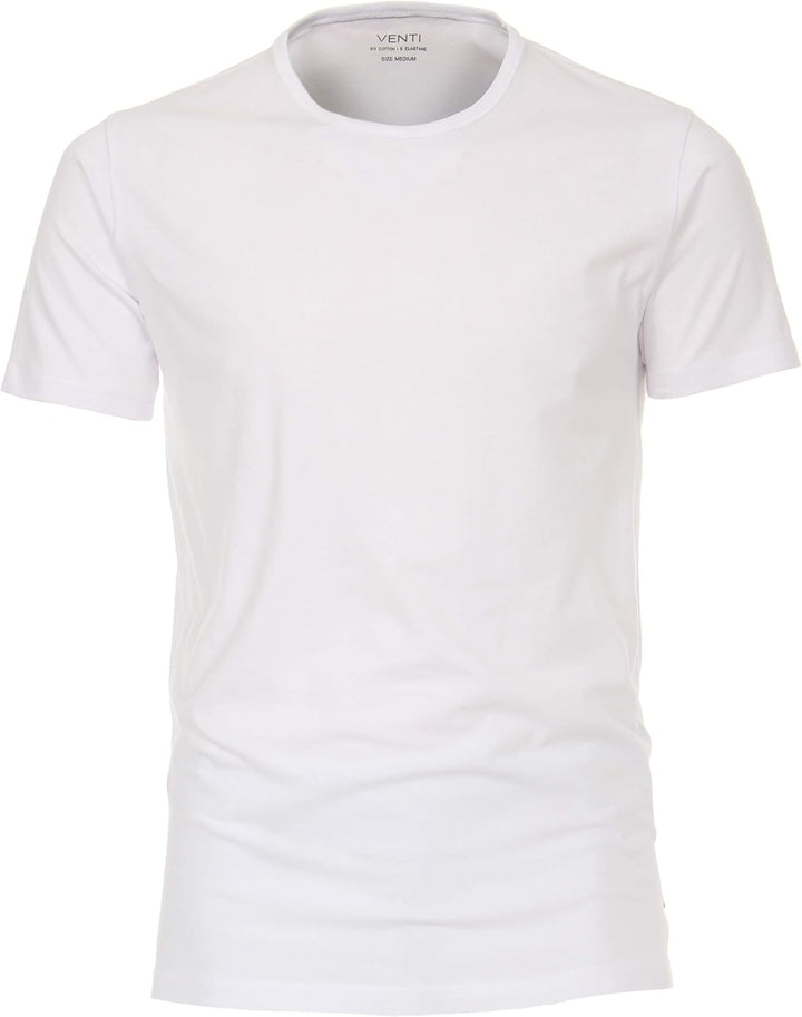 Venti Herren T-Shirt Halbarm Doppelpack 012500 Pflegeleicht XS Weiss, XS Weiss