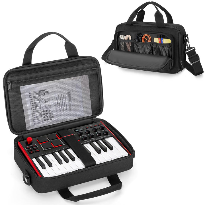 PGmoon Tasche Kompatibel mit Akai Professional MPK Mini MK3 / MPK Mini Play MK3 25-Tasten-USB-MIDI-K
