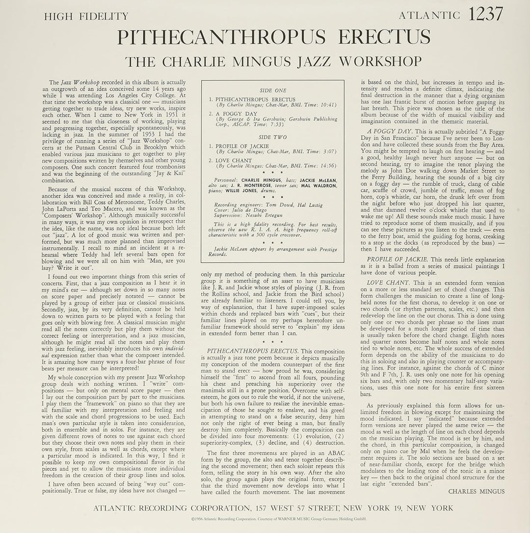 Pithecanthropus Erectus, Vinyl