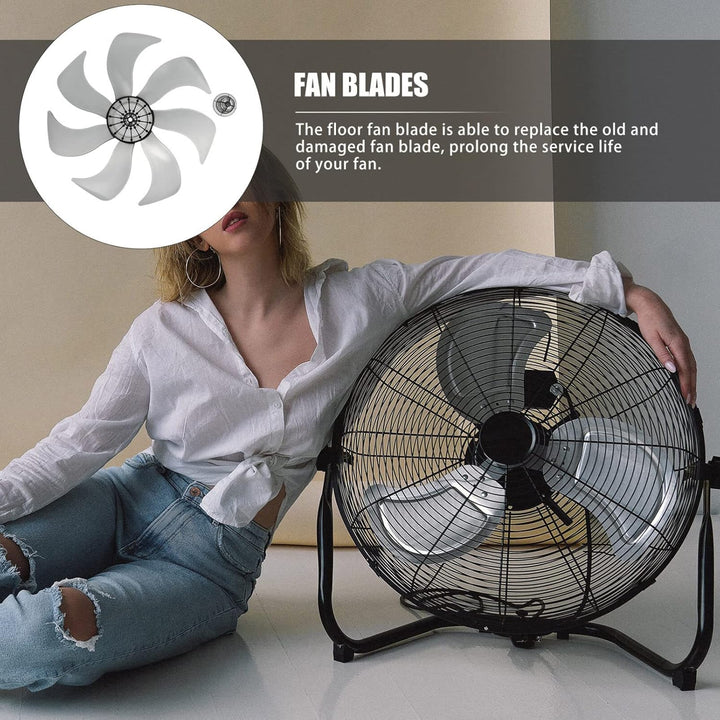 DOITOOL Universal-Plastik-Lüfterflügel Mit 7 Blättern 35 6 Cm (14 Zoll) Ofenventilator Kamin Kaminve