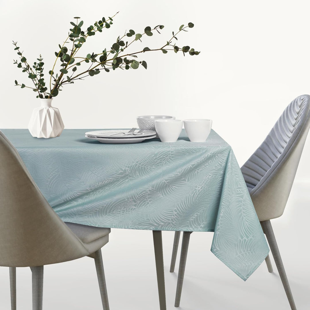 AmeliaHome Tischdecke 130x130 cm Tischtuch Tafeldecke Fleckschutz Lotuseffekt Abwaschbar Wasserabwei