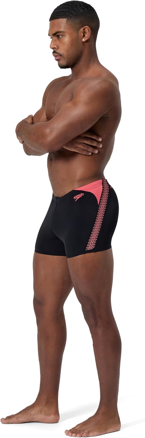 Speedo Herren Boom Aquashorts mit Passe Badehose, 28 Coral Sands, 28 Coral Sands