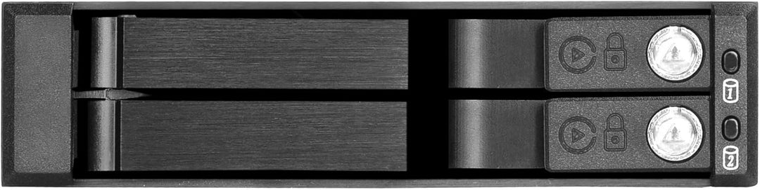 SilverStone 71093 SST-FS202B - trägerloser 3,5"Aluminium Hot Swap-Festplatten-Wechselrahmen für 2 x