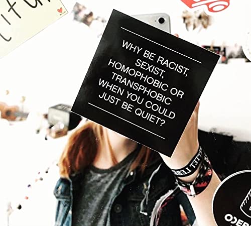 FCK NZS, Kein Mensch ist illegal, Why be racist Sticker Paket (30 oder 300 Stück) 7,4cm x 7,4cm (300