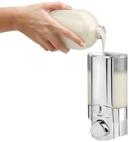 BETEC Aviva I Chrom Seifenspender mit Einer Kammer Wandmontage