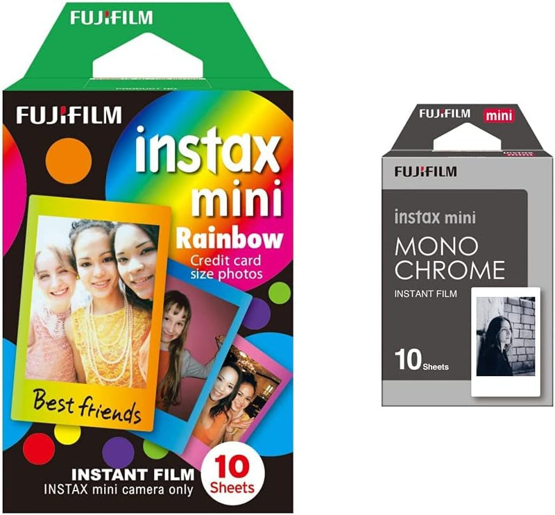 Fujifilm Instax Mini Frame WW1 Monochrom, Bunt & Mini Frame WW1 Rainbow, Bunt Bunt Monochrom Bundle