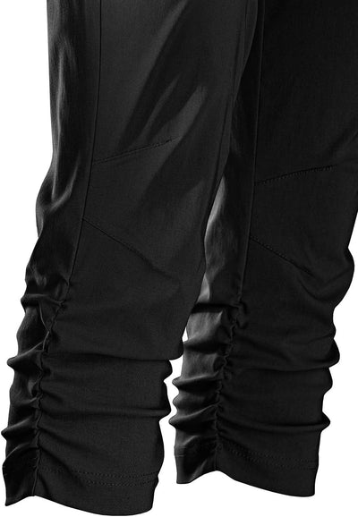 Stehmann Maria-530 Caprihose, Raffung unten am Bein 34 Schwarz, 34 Schwarz