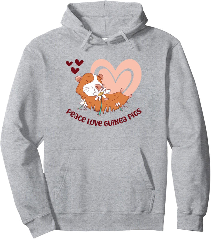 Peace Love Guinea Pigs Lustiger Spruch für Pullover Hoodie