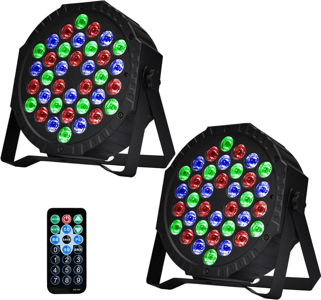 LED Par Strahler 36 LED Bühnenlichter RGB Partylicht mit Fernbedienung LED Disco Licht Lichtshow für