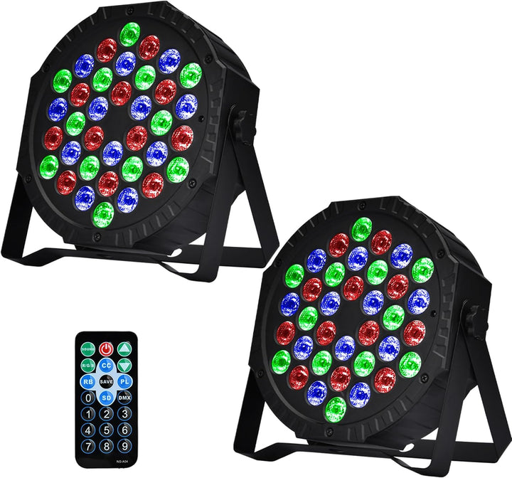 LED Par Strahler 36 LED Bühnenlichter RGB Partylicht mit Fernbedienung LED Disco Licht Lichtshow für