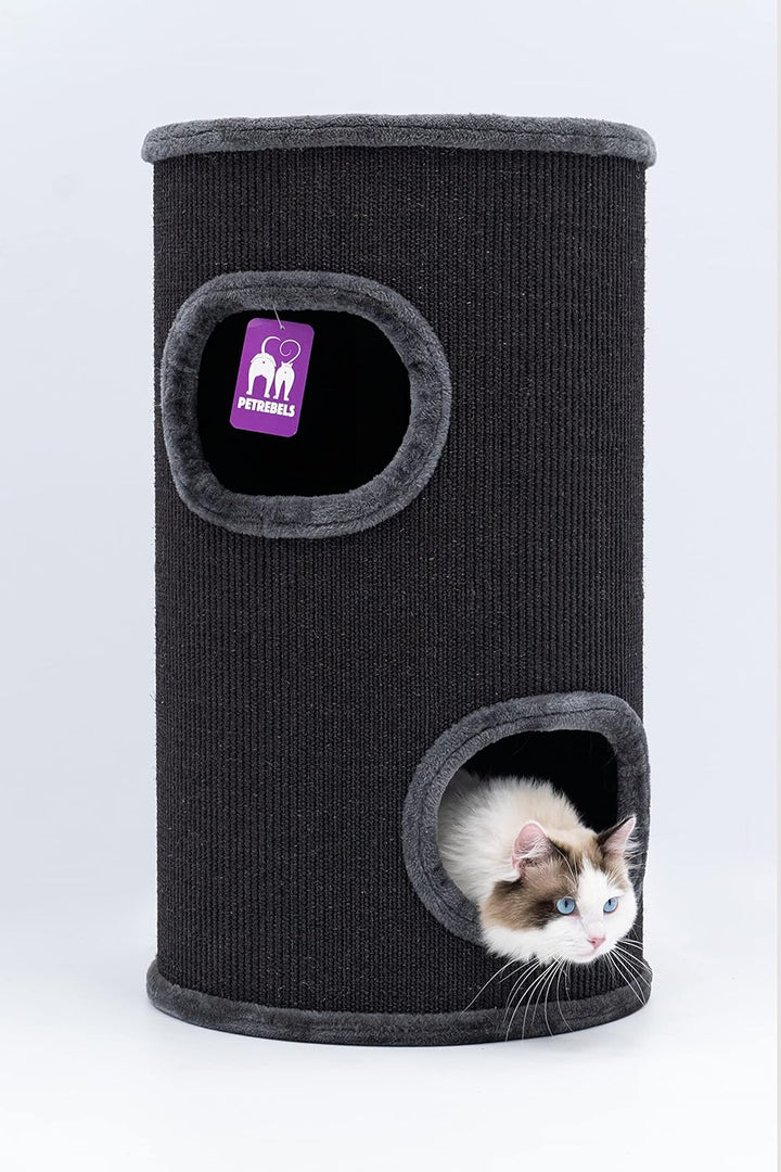 Petrebels Kratztonne Dome 80 cm hoch, Ø 45 cm, extra Breit und Schwer für Ultimative Stabilität, Far