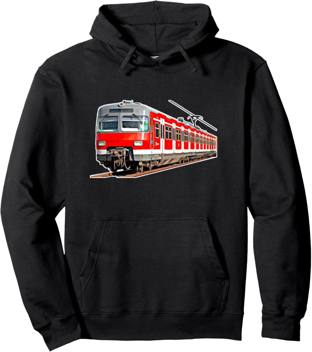 Triebzug Bahn Schienenverkehr Eisenbahn S-Bahn Pullover Hoodie