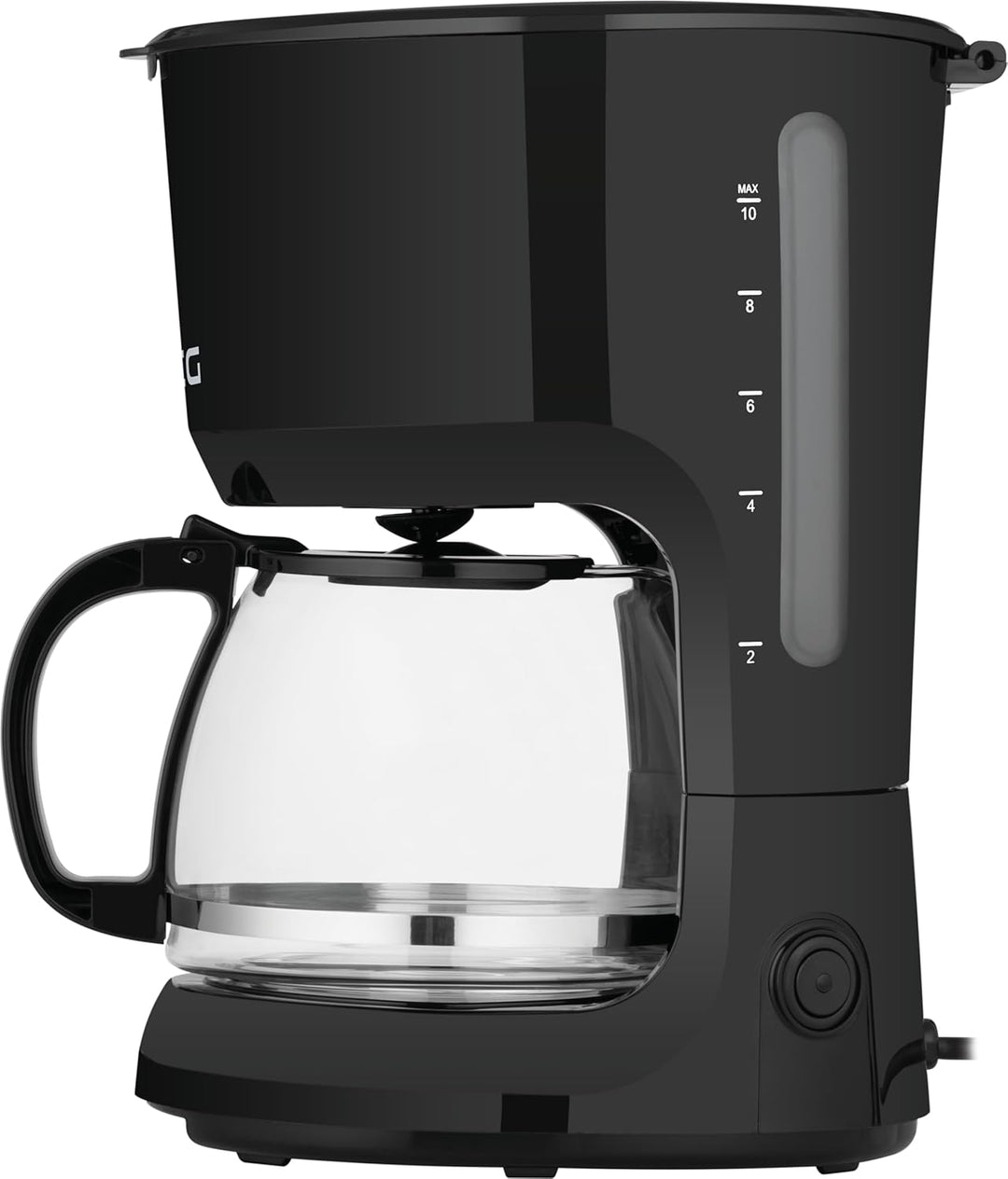 ECG KP 2116 Easy,Drip-brew coffee machine, 1,25 litre water tank capacity, Schwarz