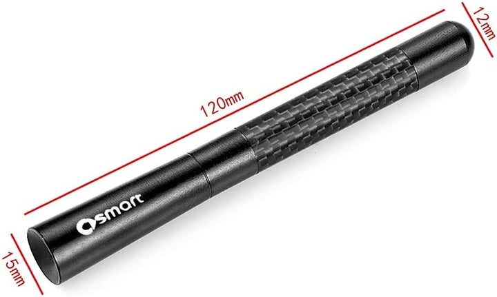 SHIFENG Radioantennenabdeckung für Smart Fortwo Forfour 451 453, 12 cm, Kohlefaser-Dekor